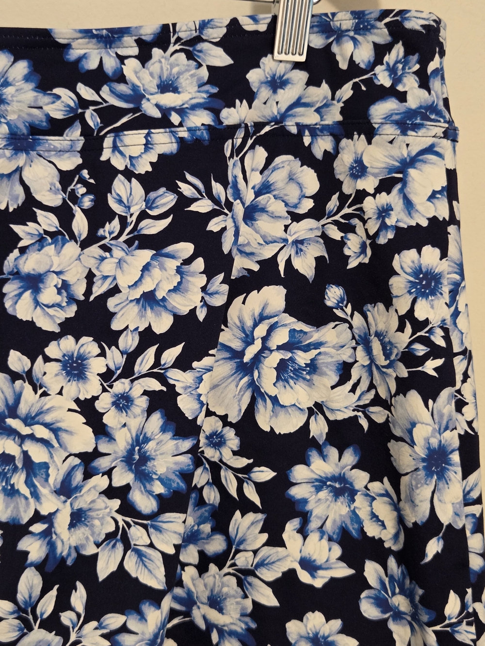 Lands' End Swim Skirt With Tummy Control - Deep Sea Navy Floral - Picture 2 of 13